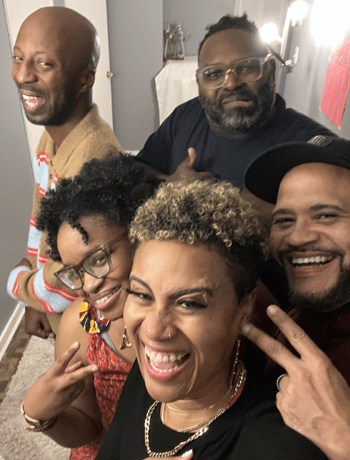 Team selfie celebration